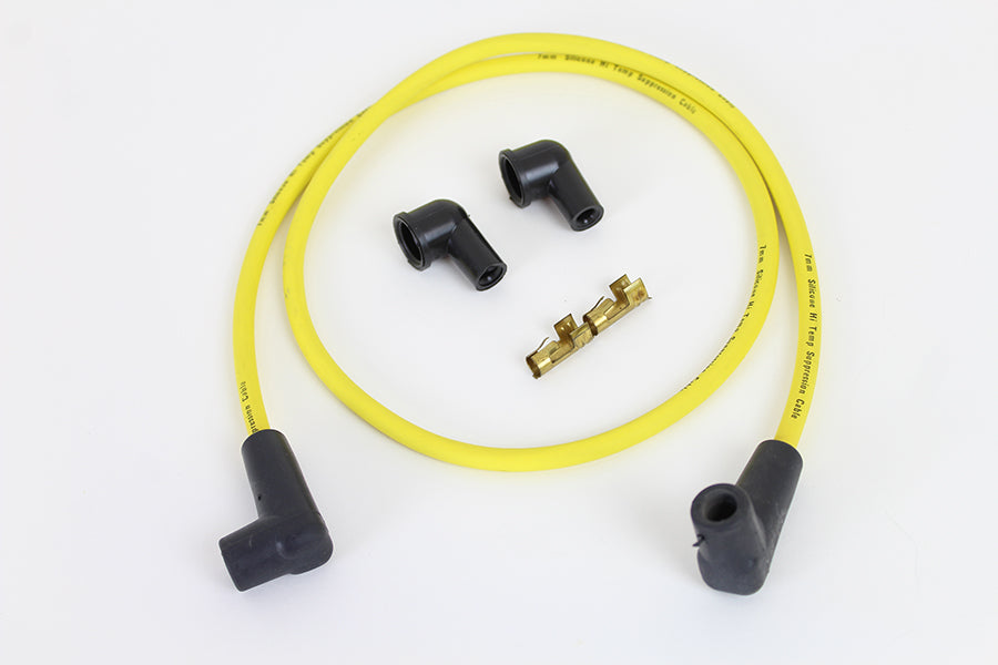 Yellow Suppression Core 7mm Spark Plug Wire Kit 0 /  Custom application