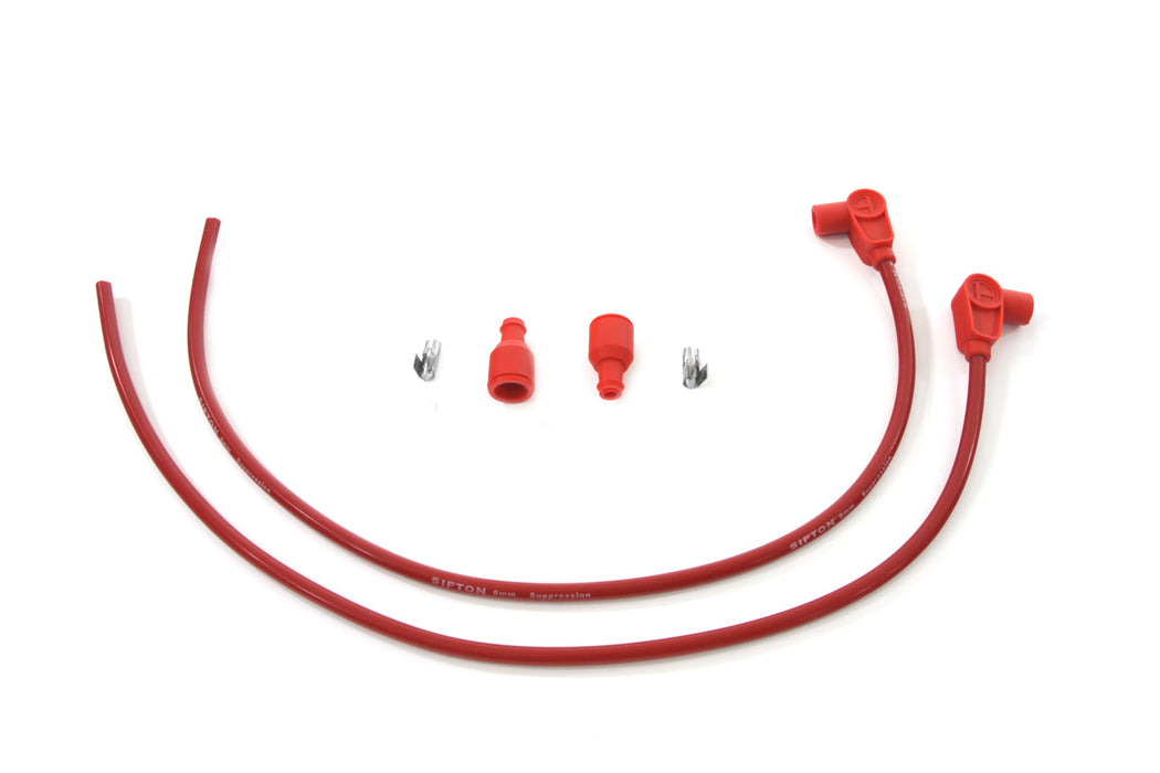 Universal Red 8mm Spark Plug Kit 0 /  Custom application
