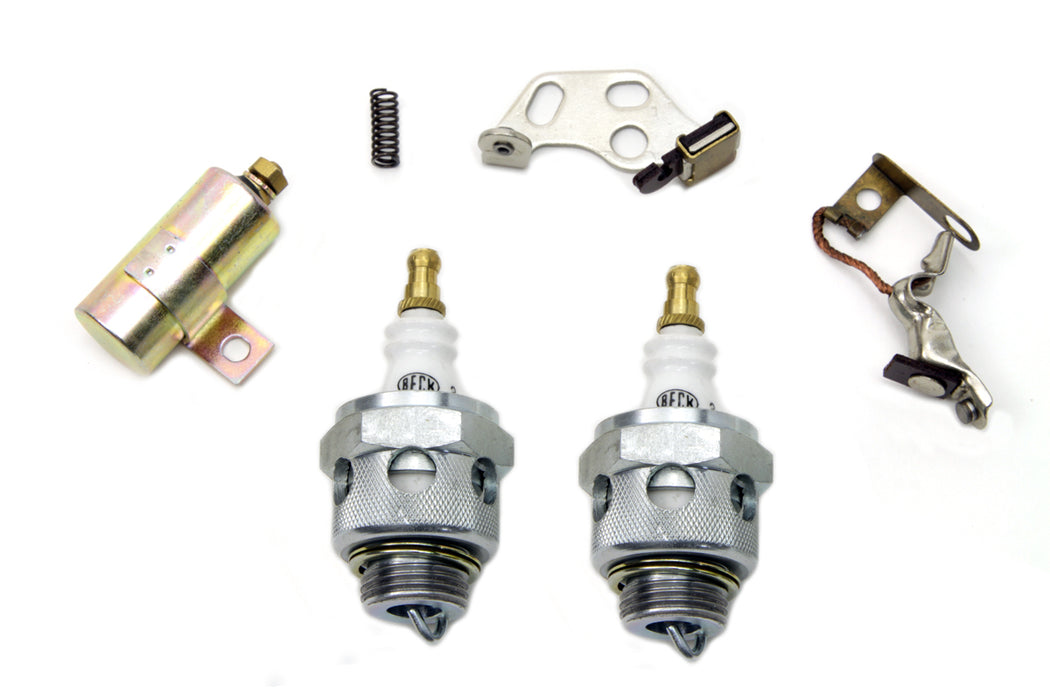 Ignition Tune Up Kit with Beck Spark Plugs 1936 / 1940 EL 1941 / 1947 FL 1938 / 1947 UL 1930 / 1934 VL 1930 / 1947 WL