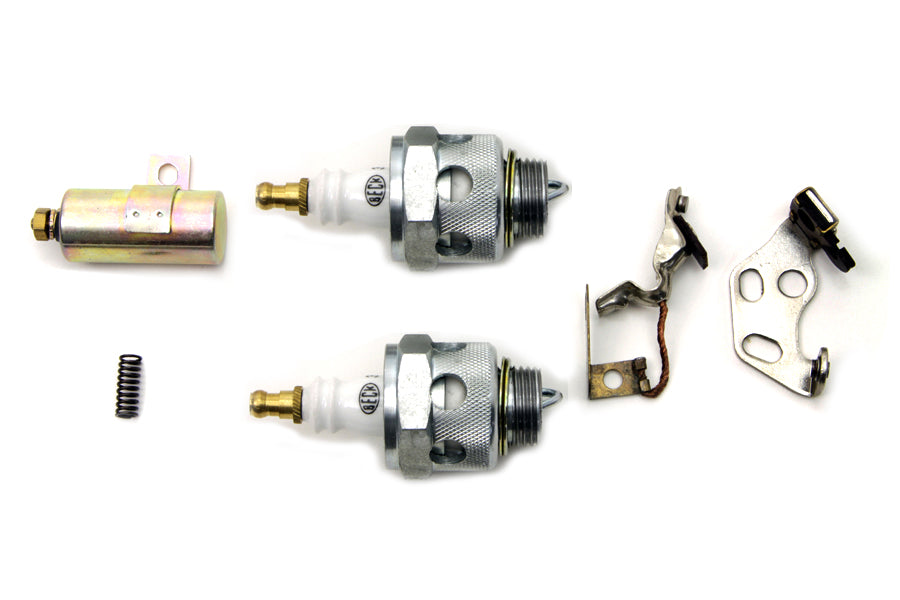 Ignition Tune Up Kit with Beck Spark Plugs 1936 / 1940 EL 1941 / 1947 FL 1938 / 1947 UL 1930 / 1934 VL 1930 / 1947 WL