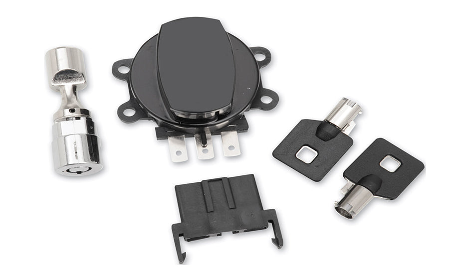 Side Hinge Ignition Switch Black with Fork Lock 2011 / 2017 FLS 2011 / 2017 FLST