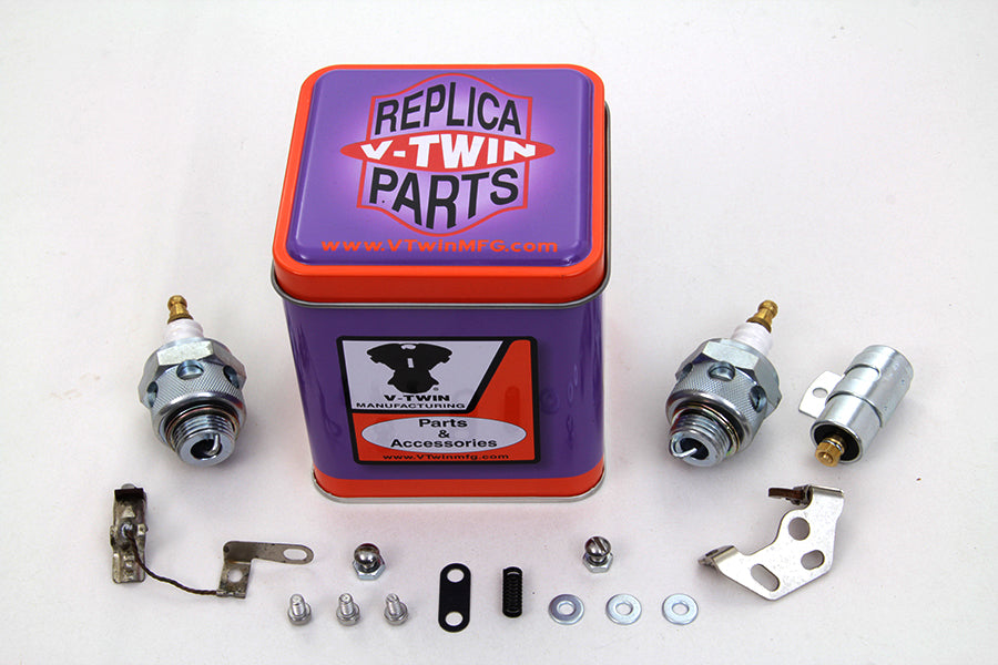 Ignition Tune Up Kit with Beck Spark Plug Set 1941 / 1947 FL 1936 / 1947 EL 1936 / 1947 W