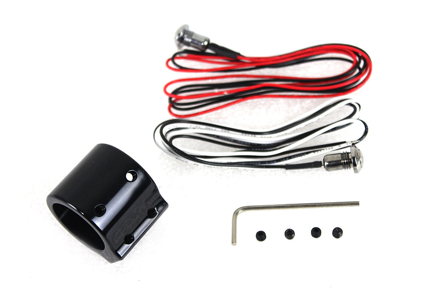 Black Dual Handlebar Button Switch Kit 0 /  Custom application for 1 handlebars"