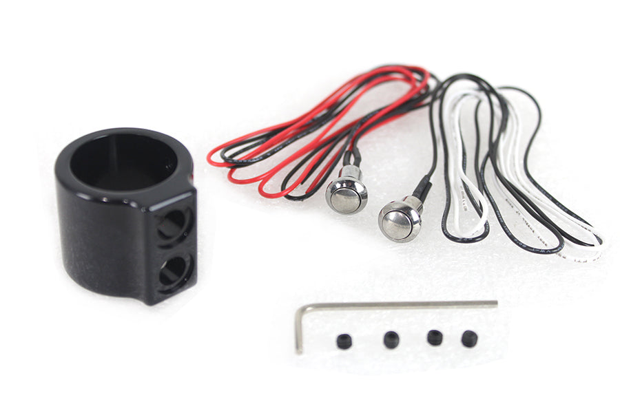 Black Dual Handlebar Button Switch Kit 0 /  Custom application for 1 handlebars"