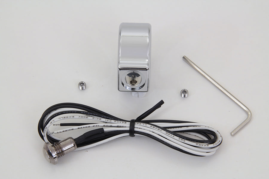 Chrome Single Handlebar Button Switch Kit 0 /  Custom application for 1 handlebars"