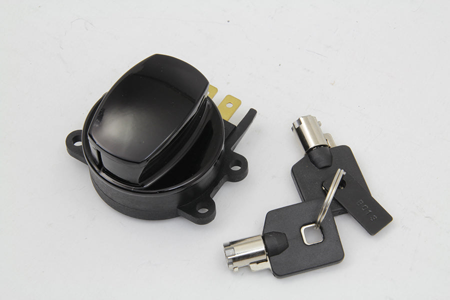 Hinge Ignition Switch Gloss Black 1996 / 2013 FXST 1996 / 2013 FLST 1996 / 2011 FXDWG 1996 / 2013 FLHR 2006 / 2011 FXE 2008 / 2011 FXDF