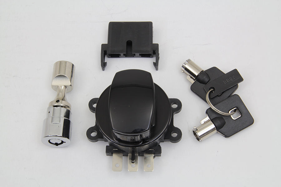 Hinge Ignition Switch Gloss Black 2003 / 2008 FXDWG 2003 / 2010 FXST 2003 / 2010 FLST 2003 / 2013 FLHR