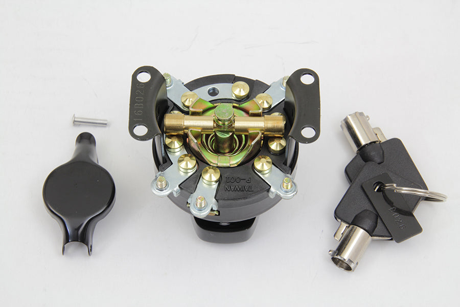 Fat Bob Ignition Switch with 5 Terminals Gloss Black 1947 / 1972 FL 1947 / 1952 WL