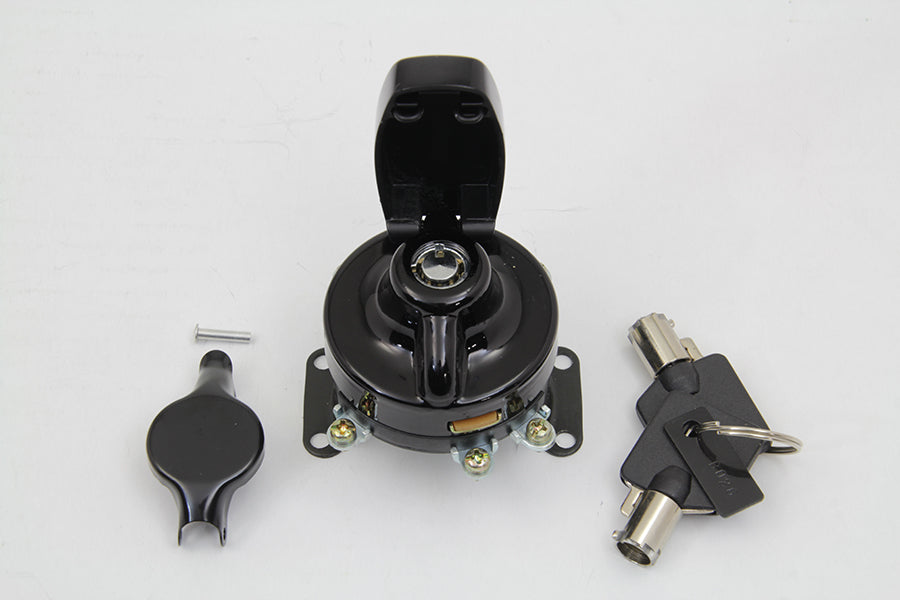 Fat Bob Ignition Switch with 5 Terminals Gloss Black 1947 / 1972 FL 1947 / 1952 WL