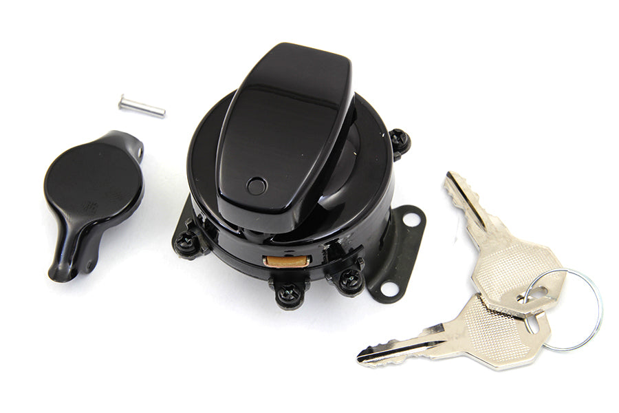 Fat Bob Ignition Switch with 6 Terminals Gloss Black 1973 / 1984 FLH 1984 / 1995 FXST 1986 / 1995 FLST 1980 / 1984 FX