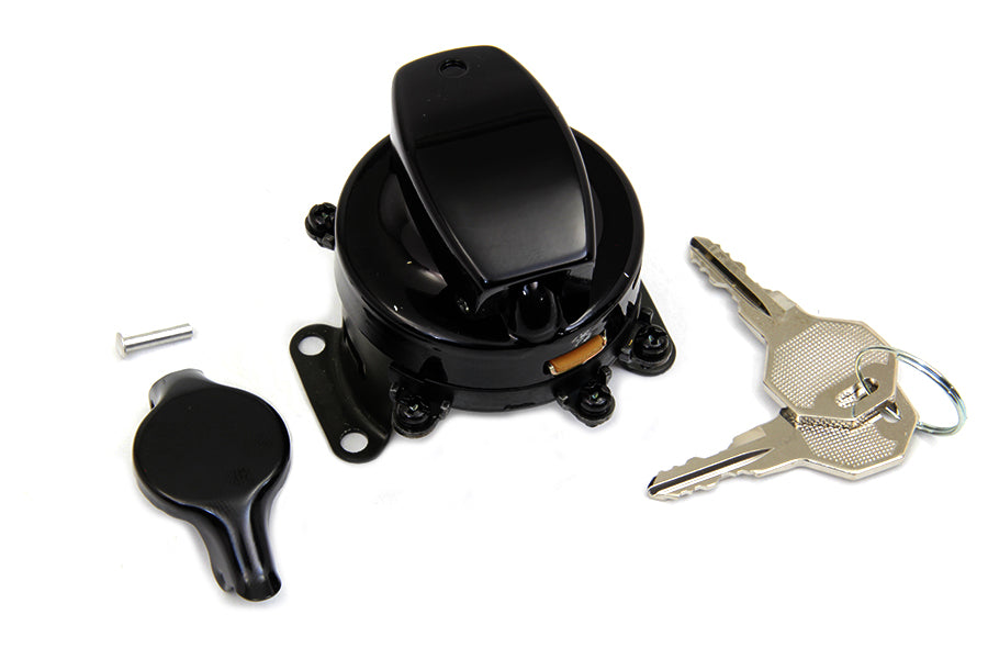 Fat Bob Ignition Switch with 6 Terminals Gloss Black 1973 / 1984 FLH 1984 / 1995 FXST 1986 / 1995 FLST 1980 / 1984 FX
