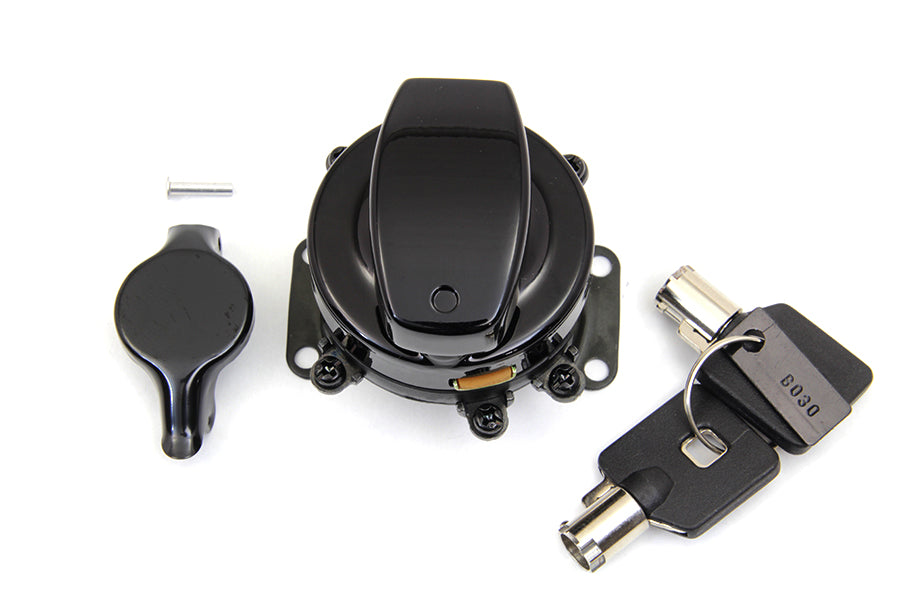 Hinge Ignition Switch Gloss Black 1973 / 1984 FLH 1984 / 1995 FXST 1986 / 1995 FLST 1980 / 1984 FX