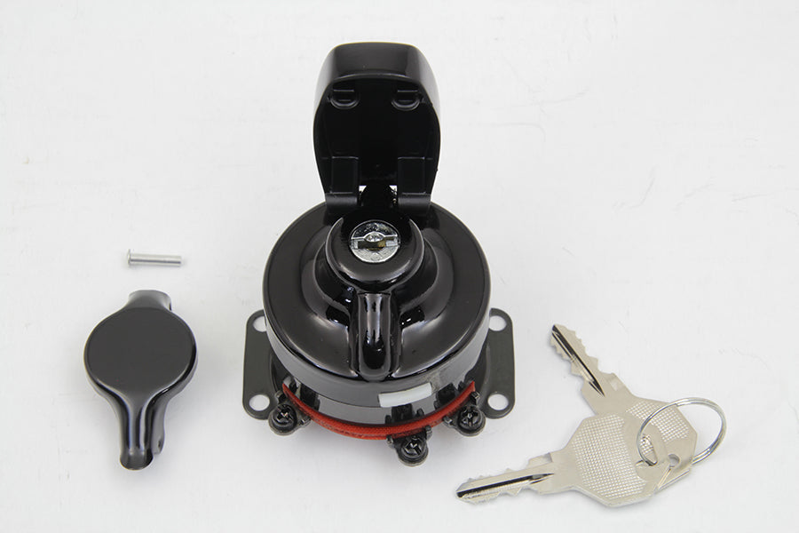 Heavy Duty Electronic Ignition Switch Gloss Black 1973 / 1984 FL 1984 / 1995 FXST 1986 / 1995 FLST