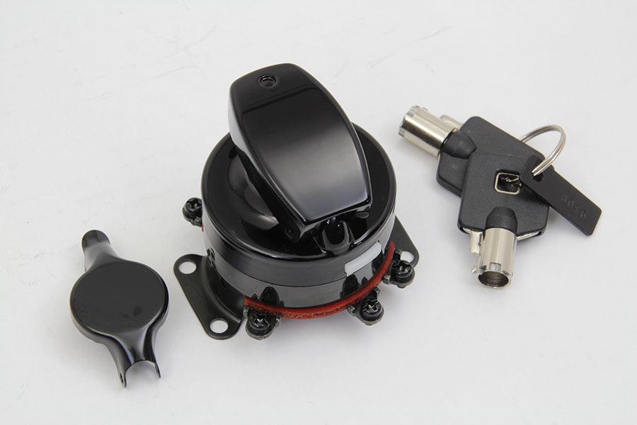 Hinge Ignition Switch 6 Terminal Gloss Black 1973 / 1984 FLH 1984 / 1995 FXST 1986 / 1995 FLST 1980 / 1984 FX