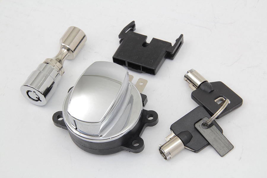 Hinge Ignition Switch Chrome 2003 / 2008 FXDWG 2003 / 2010 FXST 2003 / 2010 FLST 2003 / 2013 FLHR