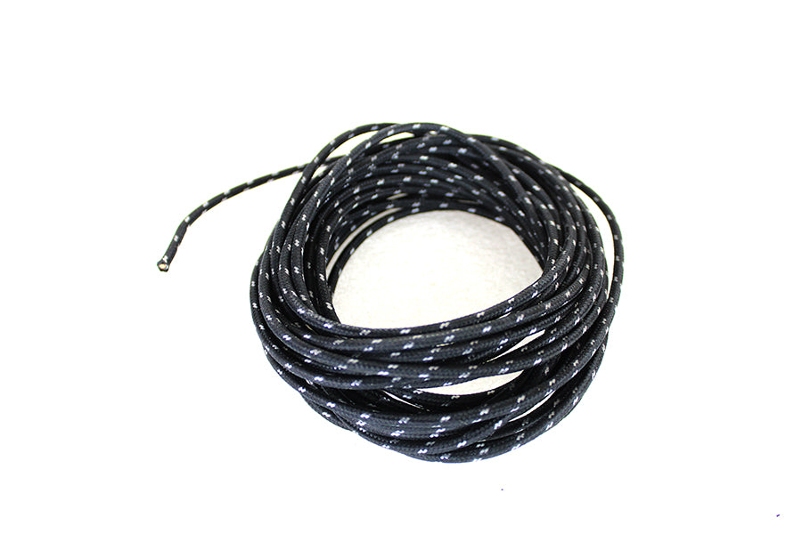 Black 25' Cloth Covered Wire with White Tracer 1941 / 1964 FL 1941 / 1964 EL 1936 / 1964 G