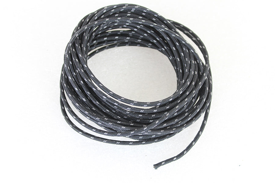 Black 25' Cloth Covered Wire with White Tracer 1941 / 1964 FL 1941 / 1964 EL 1936 / 1964 G