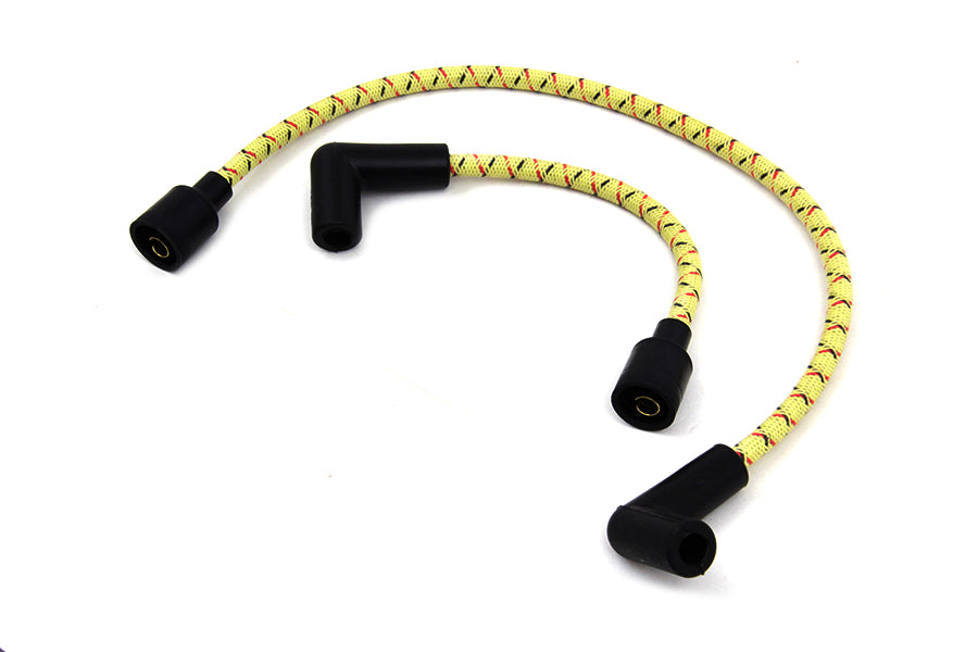 Sumax Yellow with Black & Red Tracer 7mm Spark Plug Wire Set 1989 / 1998 FXST 1989 / 1998 FLST 1991 / 1998 FXD 1965 / 1985 XL 1965 / 1984 FL 1971 / 1984 FX