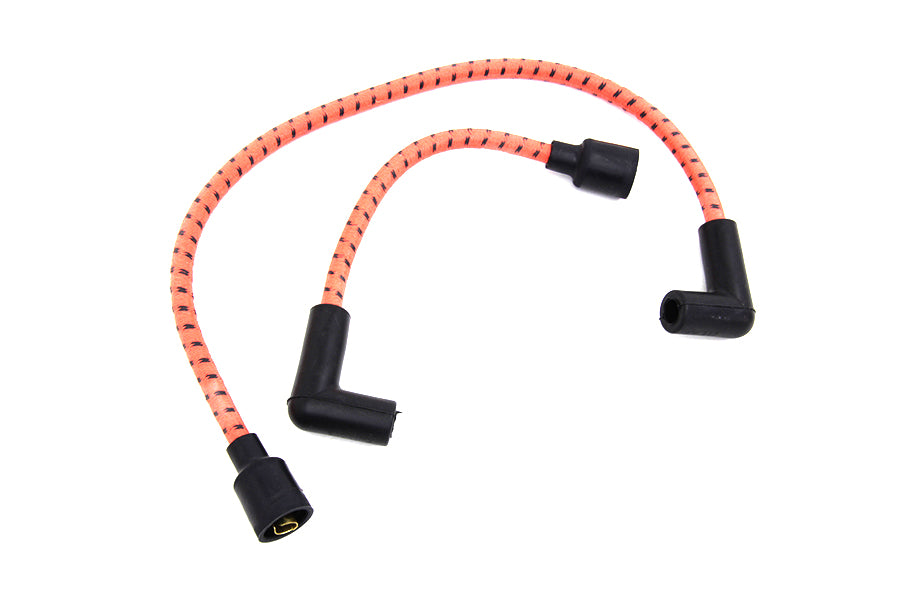 Sumax Orange with Black Tracer 7mm Spark Plug Wire Set 1989 / 1998 FXST 1989 / 1998 FLST 1991 / 1998 FXD 1965 / 1985 XL 1965 / 1984 FL 1971 / 1984 FX