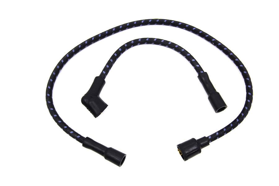 Sumax Black with Blue Tracer 7mm Spark Plug Wire Set 1980 / 1998 FLT 1980 / 1998 FLT 1986 / 2006 XL
