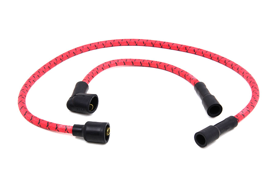 Sumax Red with Black Tracer 7mm Spark Plug Wire Set 1980 / 1998 FLT 1980 / 1998 FLT 1986 / 2006 XL