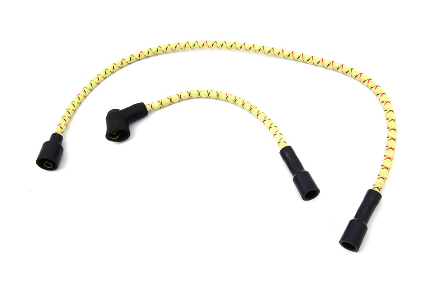 Sumax Yellow with Black & Red Tracer 7mm Spark Plug Wire Set 1980 / 1998 FLT 1980 / 1998 FLT 1986 / 2006 XL