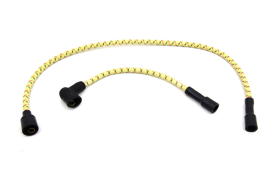 Sumax Yellow with Black & Red Tracer 7mm Spark Plug Wire Set 1980 / 1998 FLT 1980 / 1998 FLT 1986 / 2006 XL