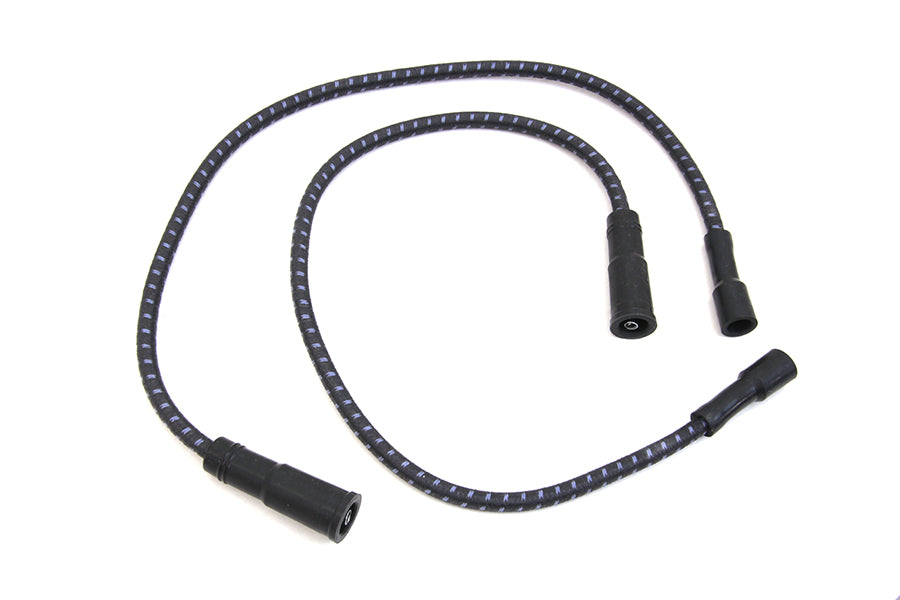 Sumax Black with Blue Tracer 7mm Spark Plug Wire Set 1999 / 2008 FLT With EFI