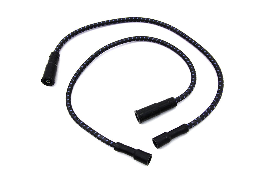 Sumax Black with Blue Tracer 7mm Spark Plug Wire Set 1999 / 2008 FLT With EFI