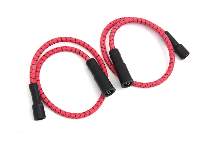 Sumax Red with Black Tracer 7mm Spark Plug Wire Set 1999 / 2008 FLT With EFI