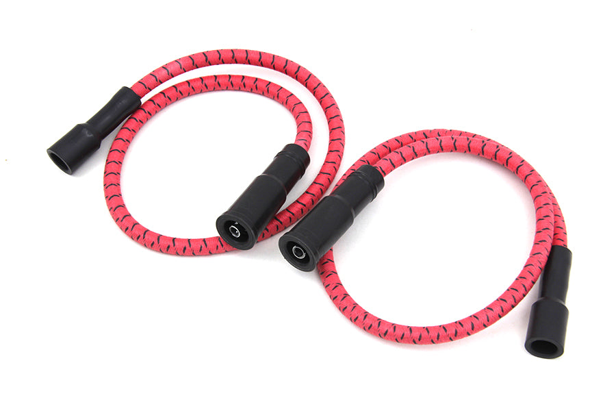 Sumax Red with Black Tracer 7mm Spark Plug Wire Set 1999 / 2008 FLT With EFI