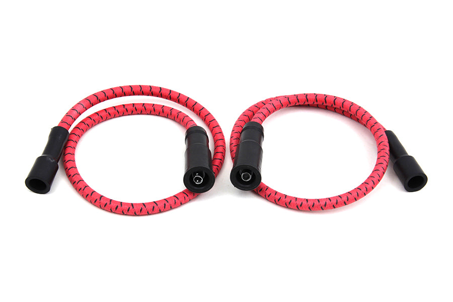 Sumax Red with Black Tracer 7mm Spark Plug Wire Set 1999 / 2008 FLT With EFI