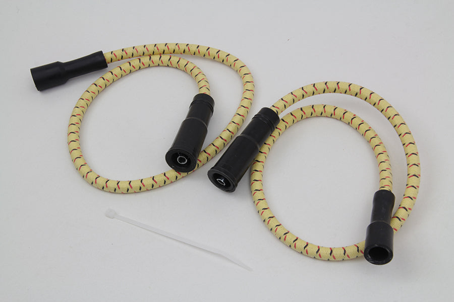 Sumax Yellow with Black & Red Tracer 7mm Spark Plug Wire Set 1999 / 2008 FLT with EFI