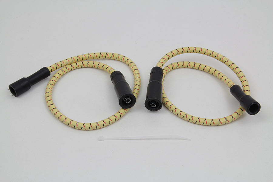 Sumax Yellow with Black & Red Tracer 7mm Spark Plug Wire Set 1999 / 2008 FLT with EFI