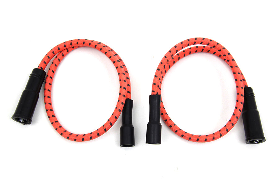 Sumax Orange with Black Tracer 7mm Spark Plug Wire Set 1999 / 2008 FLT with EFI