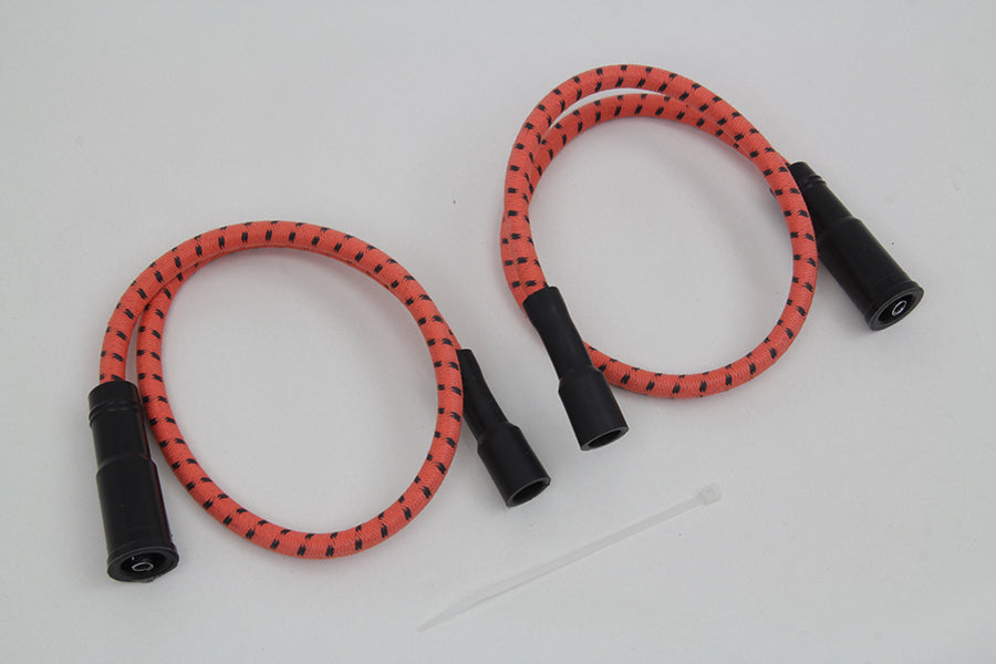 Sumax Orange with Black Tracer 7mm Spark Plug Wire Set 1999 / 2008 FLT with EFI