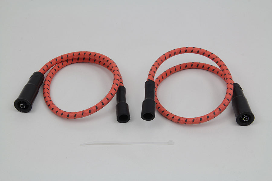 Sumax Orange with Black Tracer 7mm Spark Plug Wire Set 1999 / 2008 FLT with EFI