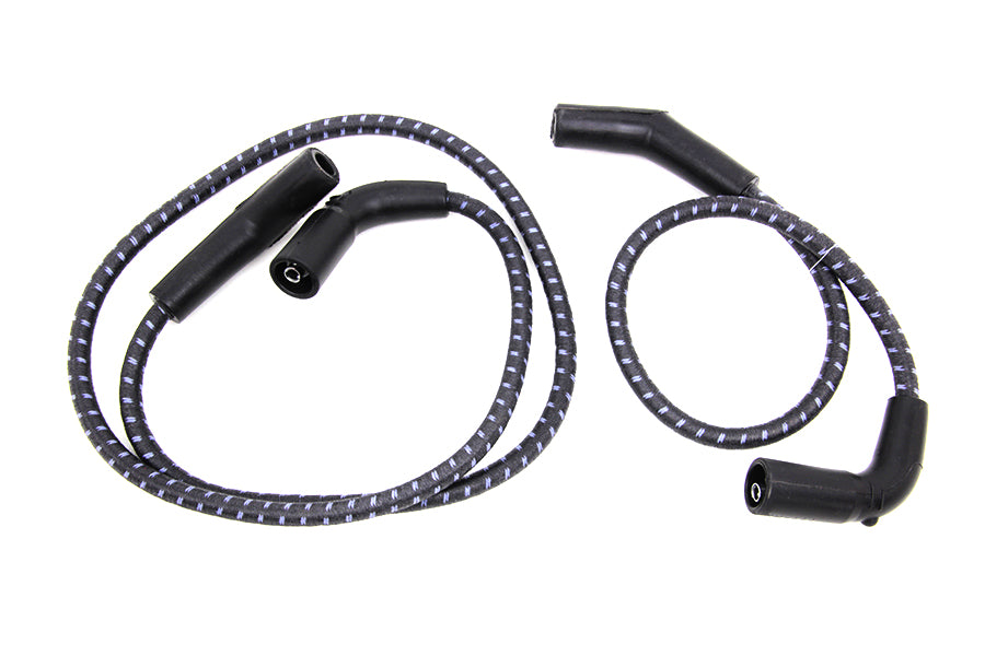 Sumax Black with Blue Tracer 7mm Spark Plug Wire Set 2009 / 2016 FLT