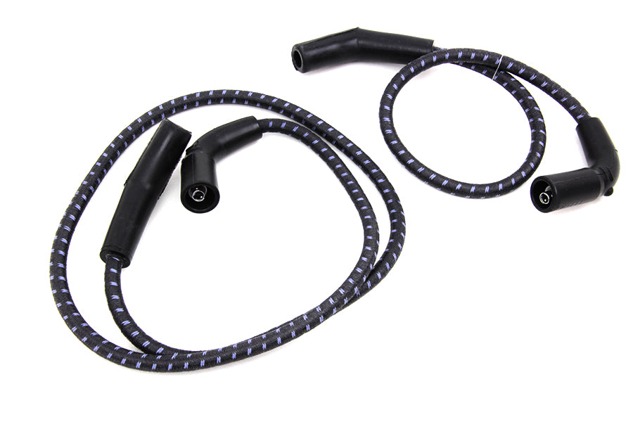 Sumax Black with Blue Tracer 7mm Spark Plug Wire Set 2009 / 2016 FLT
