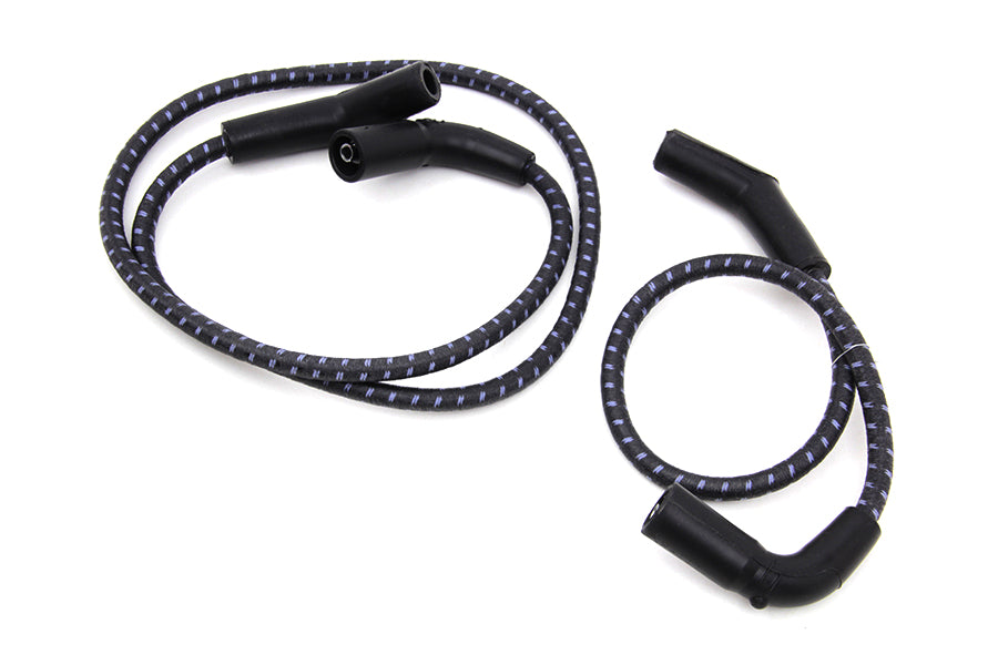 Sumax Black with Blue Tracer 7mm Spark Plug Wire Set 2009 / 2016 FLT