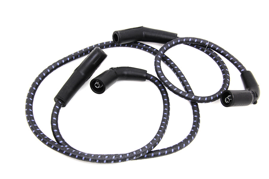 Sumax Black with Blue Tracer 7mm Spark Plug Wire Set 2009 / 2016 FLT