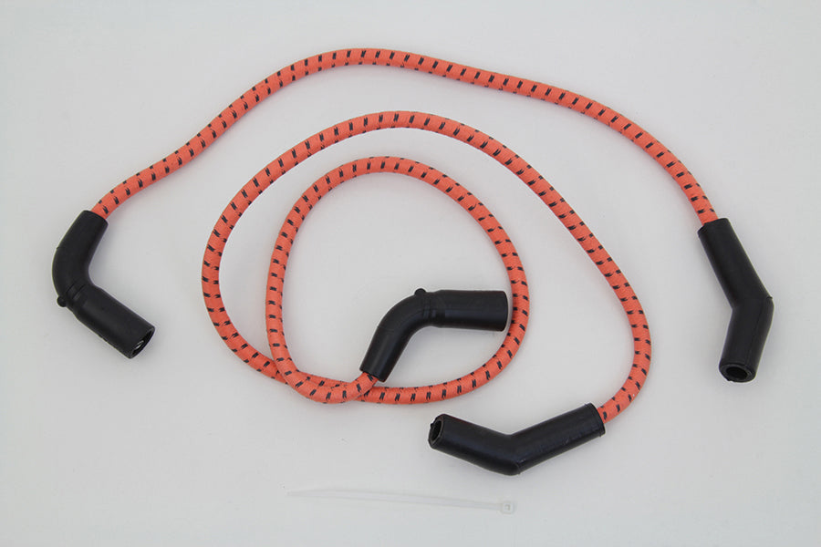Sumax Orange with Black Tracer 7mm Spark Plug Wire Set 2009 / 2016 FLT