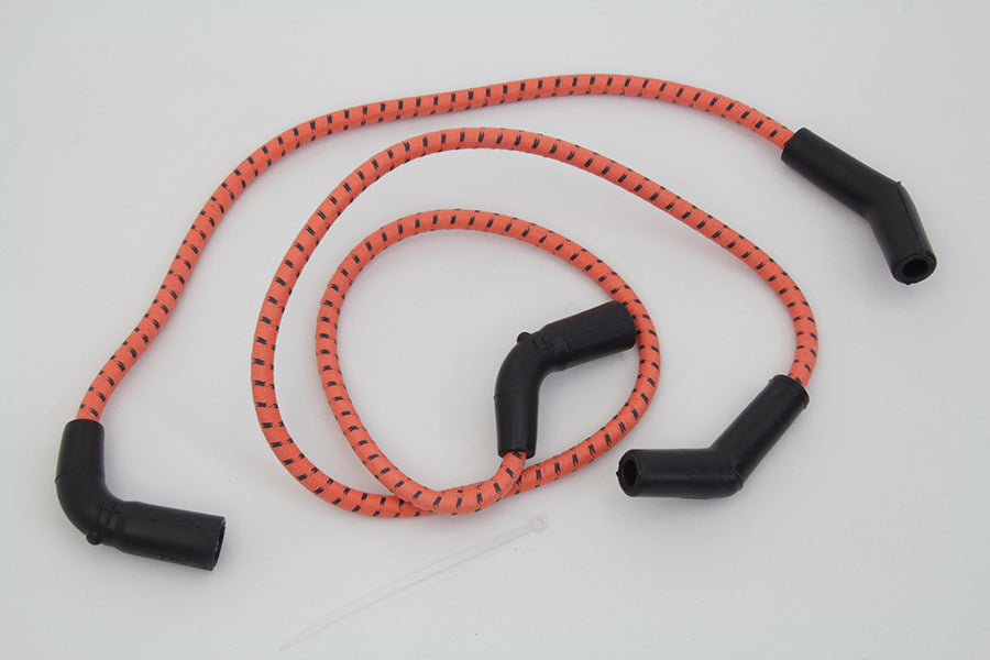 Sumax Orange with Black Tracer 7mm Spark Plug Wire Set 2009 / 2016 FLT