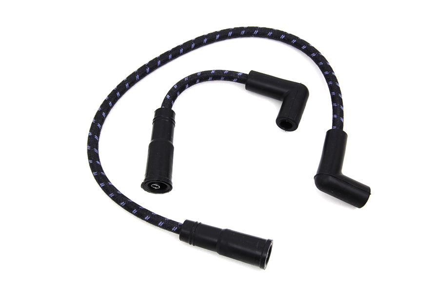 Sumax Black with Blue Tracer 7mm Spark Plug Wire Set 1999 / 2017 FXST 1999 / 2017 FLST 1999 / 2017 FXD