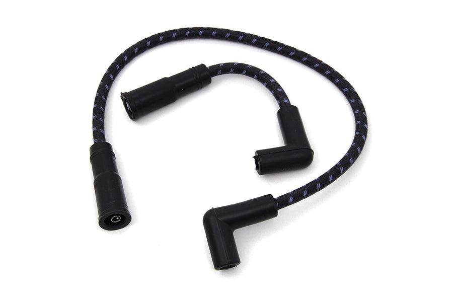 Sumax Black with Blue Tracer 7mm Spark Plug Wire Set 1999 / 2017 FXST 1999 / 2017 FLST 1999 / 2017 FXD