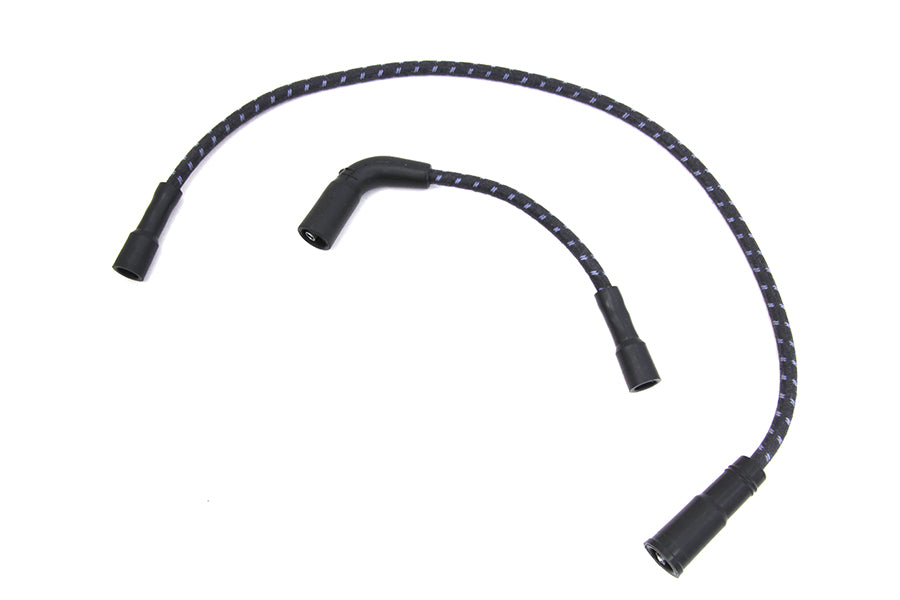 Sumax Black with Blue Tracer 7mm Spark Plug Wire Set 1999 / 2006 FLT with carbueretor2007 / UP XL