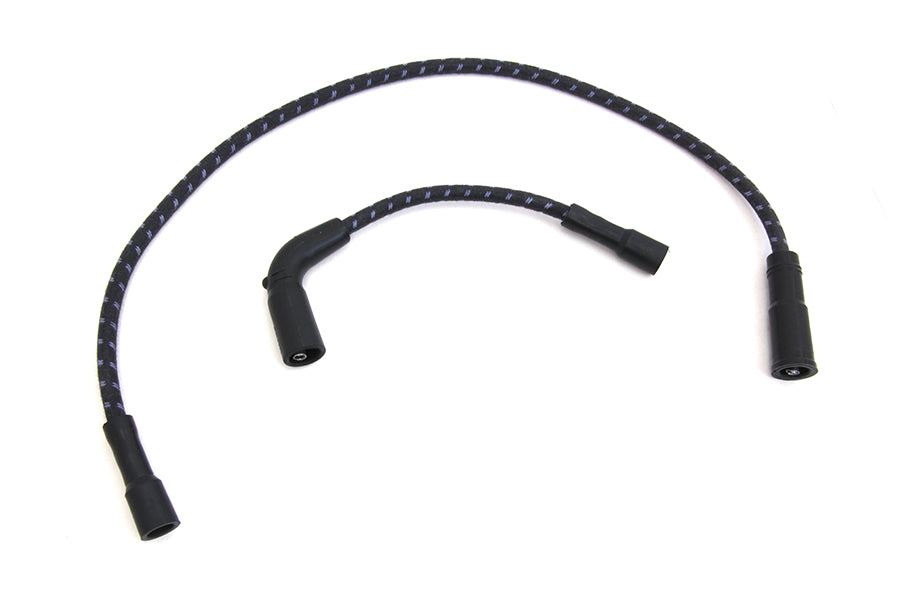 Sumax Black with Blue Tracer 7mm Spark Plug Wire Set 1999 / 2006 FLT with carbueretor2007 / UP XL