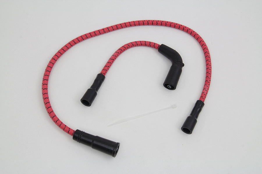 Sumax Red with Black Tracer 7mm Spark Plug Wire Set 1999 / 2006 FLT with carburetor2007 / UP XL