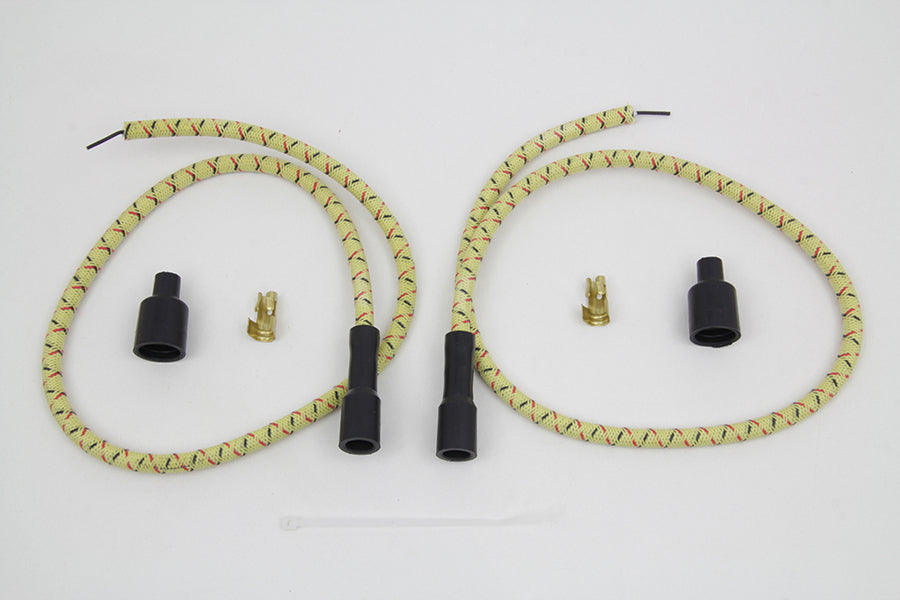 Sumax Yellow with Black & Red Tracer 7mm Spark Plug Wire Set 0 /  Custom Application