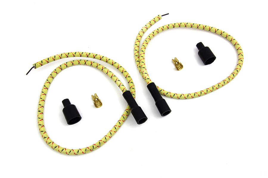 Sumax Yellow with Black & Red Tracer 7mm Spark Plug Wire Set 0 /  Custom Application